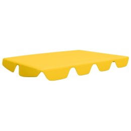 Zadaszenie do huśtawki ogrodowej, żółte, 188/168x110/145 cm