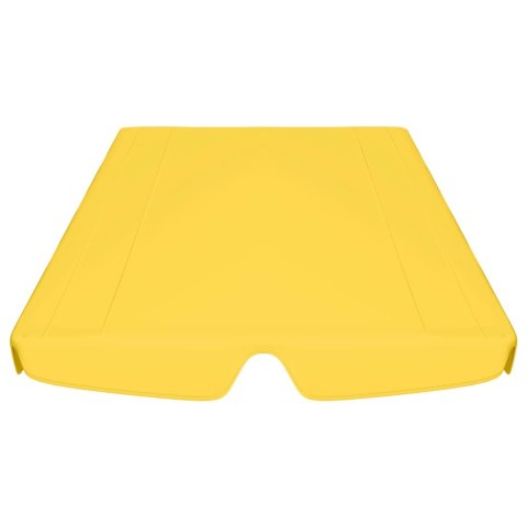 Zadaszenie do huśtawki ogrodowej, żółte, 188/168x110/145 cm