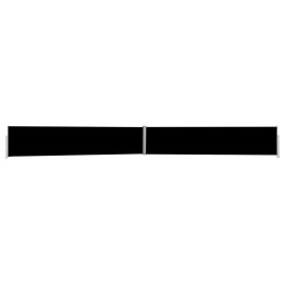 Wysuwana markiza boczna na taras, 140x1200 cm, czarna