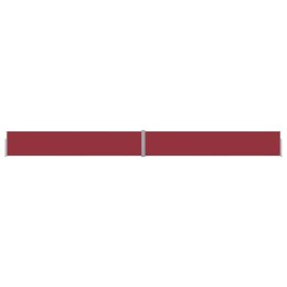 Wysuwana markiza boczna na taras, 170x1200 cm, czerwona