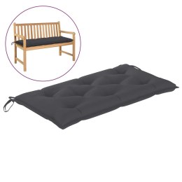 Poduszka na ławkę ogrodową, antracytowa, 100x50x7 cm, tkanina