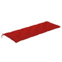 Poduszka na ławkę ogrodową, czerwona, 150x50x7cm, tkanina