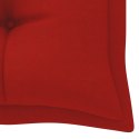 Poduszka na ławkę ogrodową, czerwona, 180x50x7 cm, tkanina