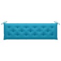 Poduszka na ławkę ogrodową, jasnoniebieska, 180x50x7cm, tkanina