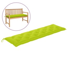 Poduszka na ławkę ogrodową, jasnozielona, 180x50x7 cm, tkanina