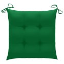 Poduszki na krzesła, 6 szt., zielone, 50x50x7 cm, tkanina