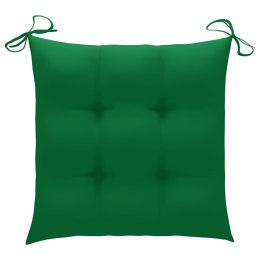 Poduszki na krzesła, 6 szt., zielone, 50x50x7 cm, tkanina