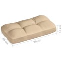 Poduszki na sofę z palet, 5 szt., beżowe
