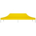 Dach do namiotu imprezowego, 6 x 3 m, żółty, 270 g/m²