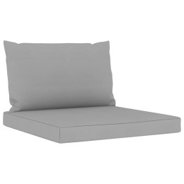 Poduszki na sofę z palet, 2 szt., szare, tkanina