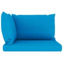 Poduszki na sofę z palet, 3 szt., jasnoniebieskie, tkanina