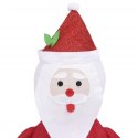 Dekoracyjny Święty Mikołaj z LED, luksusowa tkanina, 60 cm
