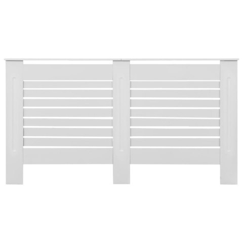 Osłony na kaloryfer, 2 szt., białe, 152x19x81,5 cm, MDF Osłony na kaloryfer, 2 szt., białe, 152x19x81,5 cm, MDF