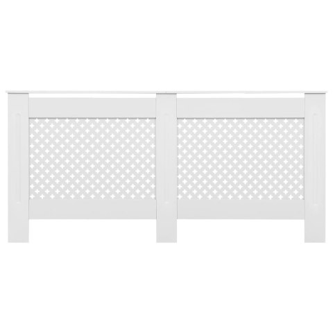 Osłony na kaloryfer, 2 szt., białe, 152x19x81,5 cm, MDF Osłony na kaloryfer, 2 szt., białe, 152x19x81,5 cm, MDF