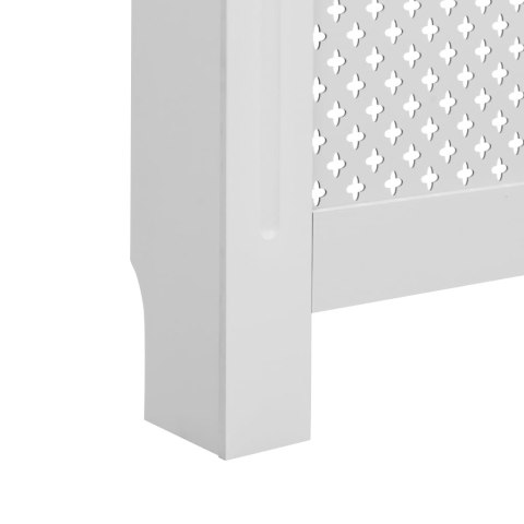 Osłony na kaloryfer, 2 szt., białe, 152x19x81,5 cm, MDF Osłony na kaloryfer, 2 szt., białe, 152x19x81,5 cm, MDF