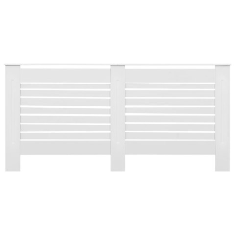 Osłony na kaloryfer, 2 szt., białe, 172x19x81,5 cm, MDF