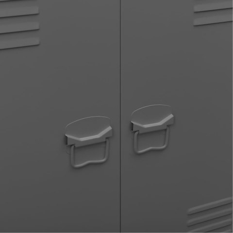 Industrialna szafka kartotekowa, antracyt, 90x40x100 cm, stal