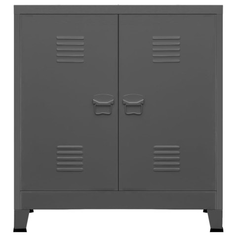 Industrialna szafka kartotekowa, antracyt, 90x40x100 cm, stal