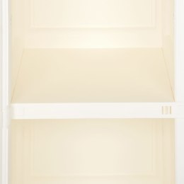 Szafka plastikowa, 40x43x85,5 cm, wygląd drewna, biała