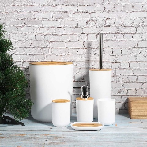 Zestaw akcesoriów łazienkowych TIMOR biały boho