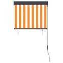 Roleta zewnętrzna, 80x250 cm, biało-pomarańczowa