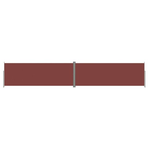 Zwijana markiza boczna, brązowa, 220 x 1200 cm