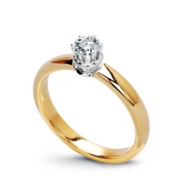 Złoty pierścionek PXD0660 - Diament