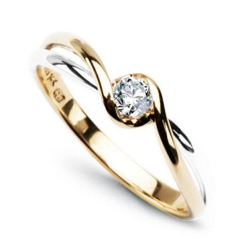 Złoty pierścionek PXD1943 - Diament