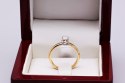 Złoty pierścionek PBD1595V - Diament