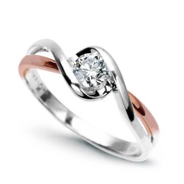 Złoty pierścionek PRD4357 - Diament