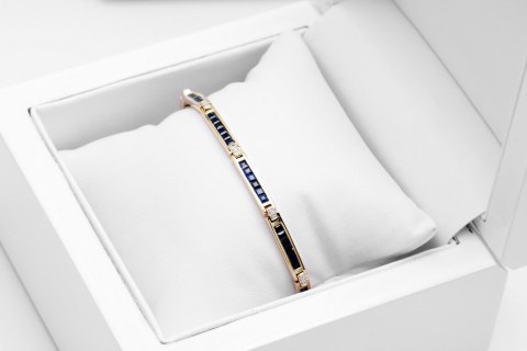Złota bransoleta BZD4585 - Diament