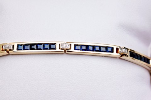 Złota bransoleta BZD4585 - Diament