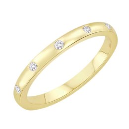 Złota obrączka OZD4076 - Diament