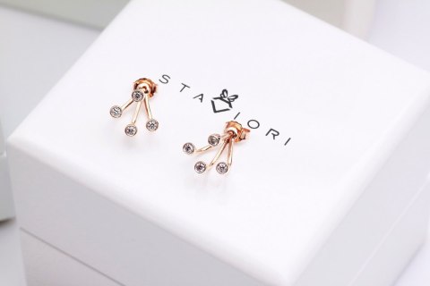 Złote kolczyki KRD2003 - Diament