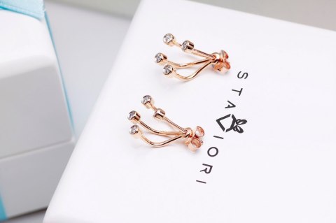 Złote kolczyki KRD2003 - Diament