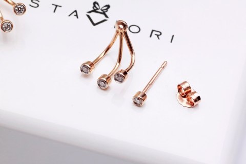 Złote kolczyki KRD2003 - Diament