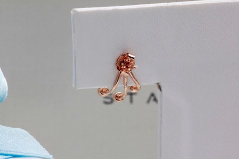 Złote kolczyki KRD2003 - Diament