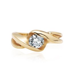 Złoty pierścionek PZD06625 - Diament