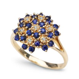 Złoty pierścionek PZD1600 - Diament