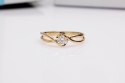 Złoty pierścionek PZD4357 - Diament