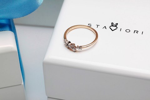 Złoty pierścionek PZD5400 - Diament