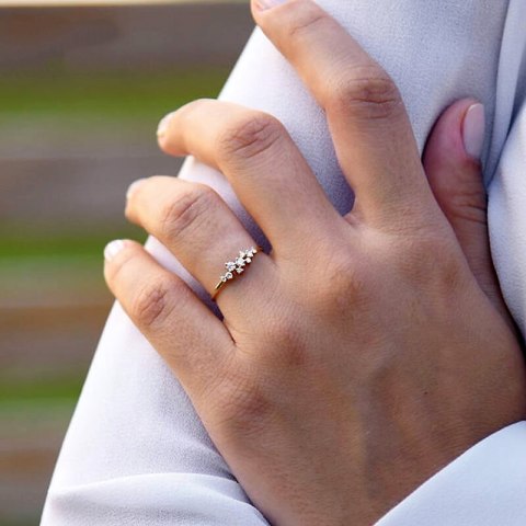 Złoty pierścionek PZD5400 - Diament