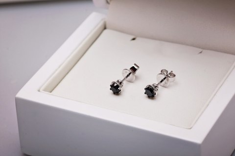 Złote kolczyki KBD1594B - Diament