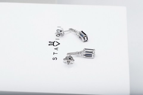 Złote kolczyki KBD1924S - Diament