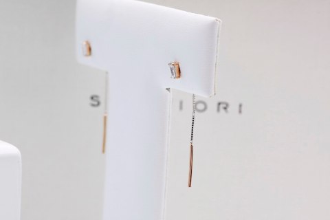 Złote kolczyki KRD2006 - Diament