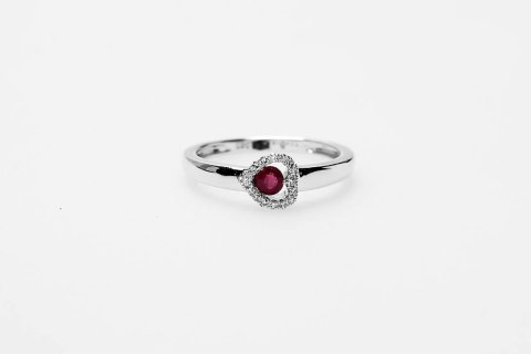 Złoty pierścionek PBD3865 - Diament