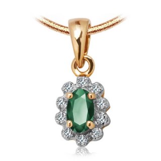 Złoty wisiorek WXD3311 - Diament