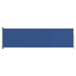 Wysuwana markiza boczna na taras, 180 x 600 cm, niebieska