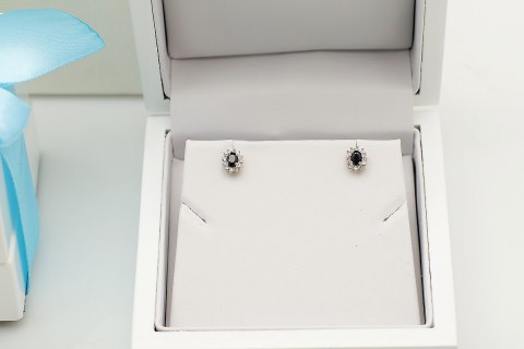 Złote kolczyki KXD0611 - Diament