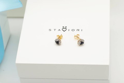 Złote kolczyki KXD0611 - Diament